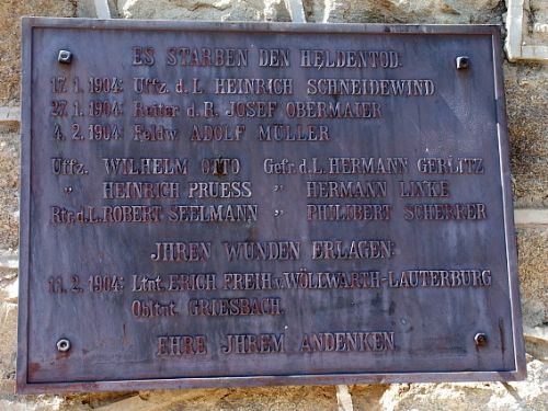 Memorials for the Herero and Nama wars with Germany